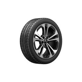 5-twin-spoke wheel, Aero, 45.7 cm (18-inch), high-sheen, C-Class, 245/40 R18/, black, A20640163007X23 buy in USA