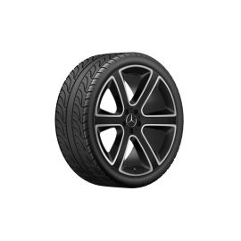 6-spoke wheel, 55.9 cm (22 inch), high-sheen, GLE, 285/40 R22/, black matt, A16740130007X36 buy in USA