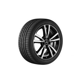 5-twin-spoke wheel, 45.7 cm (18-inch), high-sheen, E-Class, 235/40 R18/, black, A20740111027X23 buy in USA