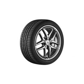 5-twin-spoke wheel, 43.2 cm (17-inch), high-sheen, CLA/ B-Class/ A-Class, 225/45 R17/, gray Himalaya, A24640115027X21 buy in USA