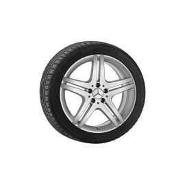 5-twin-spoke wheel, 45.7 cm (18-inch), (CLC/ SLK-SLC/ C-Class among others), 225/40 R18/, titanium silver, B66474516 buy in USA