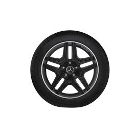 AMG 5-spoke wheel, 50.8 cm (20 inch), high-sheen rim flange, G-Class, 275/50 R20/, matt black, A46340130027X71 buy in USA