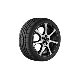 7-spoke wheel, 43.2 cm (17-inch), high-sheen, C-Class, 245/40 R17/, black, A20440170027X23 buy in USA