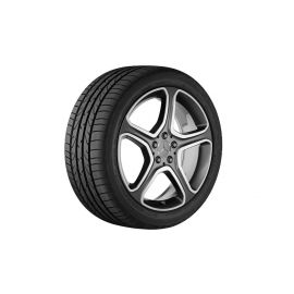 5-spoke wheel, 43.2 cm (17 inch), high-sheen, CLA/ B-Class/ A-Class, 225/45 R17/, tremolit-metallic, A24640119027X44 buy in USA