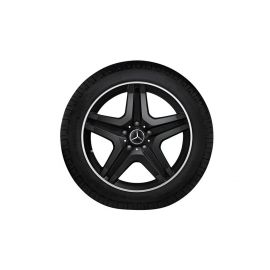 AMG 5-spoke wheel, 50.8 cm (20-inch), high-sheen, G-Class, 275/50 R20/, matt black, B66031558 buy in USA