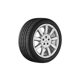 9-spoke wheel, 45.7 cm (18 inch), S-Class/ CL, 255/45 R18/, titanium silver, B66474429 buy in USA