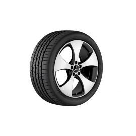 5-spoke wheel, 50.8 cm (20-inch), high-sheen, GLC/ E-Class, 255/45 R20/, black, A25340113007X23 buy in USA