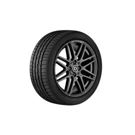 BRABUS Monoblock IX alloy wheel, 43.2 cm (17 inch), smart, 185/45 R17/, gray, A4534012601 buy in USA