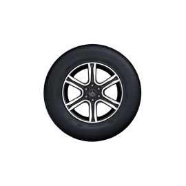 6-twin-spoke wheel, 43.2 cm (17-inch), high-sheen, X-Class, 255/65 R17/, black, A4704010200 buy in USA