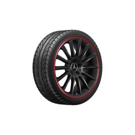 AMG multi-spoke wheel, 48.3 cm (19-inch), rim flange painted red, A-Class, 235/35 R19/, black, A17740119009Y31 buy in USA