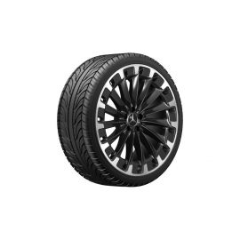 AMG multi-spoke wheel, 55.9 cm (22-inch), rim flange high-sheen, EQS, 275/40 R22/, black, A29640118007X23 buy in USA