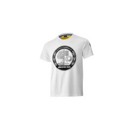 AMG T-shirt men, white / yellow, B66959345 buy in USA