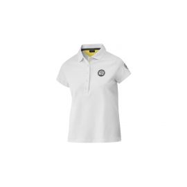 AMG womens polo shirt, white / yellow, B66959372 buy in USA