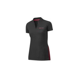 AMG womens polo shirt, black / red, B66958890 buy in USA