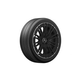 10-twin-spoke wheel, Aero, 50.8 cm (20 inch), rim flange polished, 245/40 R20/, black, A21440125007X72 buy in USA