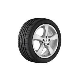 5-spoke wheel, vanadium silver, Michelin, Pilot Alpin 5, 235/55 R17 103V XL, winter, Q44019151017A buy in USA