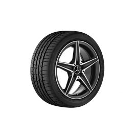 AMG 5-spoke wheel, black, Michelin, Pilot Alpin 5 MO1, 225/45 R18 95V XL, winter, Q440141512810 buy in USA