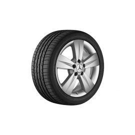 5-spoke wheel sterling silver, Continental, ContiWinterContact TS 830 P, 225/55 R17 101V XL, Winter, Q44018111018A buy in USA