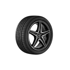 AMG 5-spoke wheel, black, Dunlop, SPORT MAXX RT2 MO, 245/45 R18 100Y XL, summer, Q440241210130 buy in USA