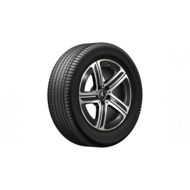 5-spoke wheel, gloss black, Goodyear, Eagle F1 Asymmetric 5 MO, 235/60 R18 103W, summer, Q44065141008A buy in USA