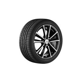 5-twin-spoke wheel, gloss black, Goodyear, UltraGrip 8 Performance MO, 225/40 R18 92V XL, winter, Q44014141010A buy in USA