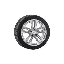 5-twin-spoke wheel titanium silver, Dunlop, SP Winter Sport 4D MO, 245/45 R17 99H XL, Winter, Q44013121328A buy in USA