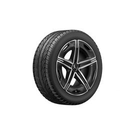 AMG 5-twin-spoke wheel, black, Bridgestone, Turanza T005 MO, 255/45 R19 104Y XL, summer, Q440241910500 buy in USA