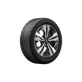 5-twin-spoke wheel Aero black polished, Continental, EcoContact 6 MO, 235/55 R18 100W, summer, Q44065111062A buy in USA