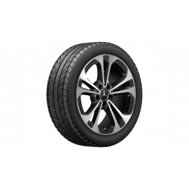 5-twin-spoke wheel, gloss black, Goodyear, UltraGrip Performance G1 MO, 225/45 R18 95H XL, winter, Q44014141056A buy in USA