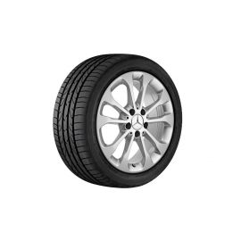 5-twin-spoke wheel, vanadium silver metallic, Continental, ContiWinterContact TS 830 P MO, 215/60 R17 96H, winter, Q44030111001A buy in USA