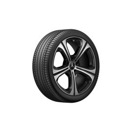 5-twin-spoke wheel, gloss black, Goodyear, Eagle F1 Asymmetric 5 MO-S, 225/40 R19 93Y XL, summer, Q440241410250 buy in USA