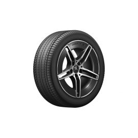 AMG 5-twin-spoke wheel, gloss black, Michelin, Pilot Alpin PA4 MO, 245/45 R18 100V XL, winter, Q440141512450 buy in USA