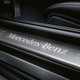 Mercedes-Benz Wechselcover für beleuchtete Einstiegsleiste vorne 1 Stück, silber, EQC/GLC buy in USA