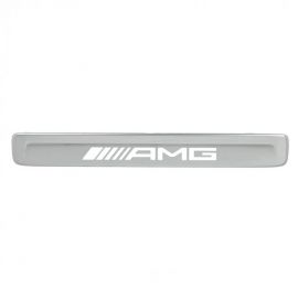 Mercedes-AMG Wechselcover für beleuchtete Einstiegsleiste, 2er-Set vorne, silber, C-Klasse (S206, W206) buy in USA