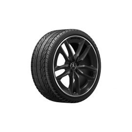 AMG 5-twin-spoke wheel, 55.9 cm (22-inch), rim flange high-sheen, GLE, 285/40 R22/, black, A16740136007X72 buy in USA