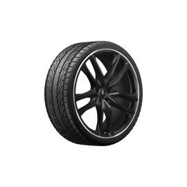 AMG 5-twin-spoke wheel, 58.4 cm (23 inch), rim flange high-sheen, GLS, 325/35 R23/, black, A16740178007X72 buy in USA