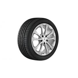 5-twin-spoke wheel, vanadium silver metallic, Continental, ContiEcoContact 5 MO, 215/60 R17 96V, summer, Q4406511101000J2022 buy in USA