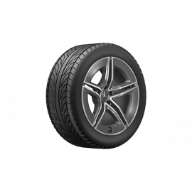 AMG light-alloy wheel, 5-twin-spoke design, 48.3 cm (19-inch), high-sheen, E-Class, 255/45 R19/, tantalum gray, A21440109007Y51 buy in USA