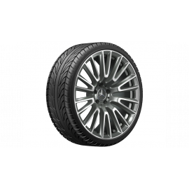 AMG light-alloy wheel, 10-twin-spoke design, 50.8 cm (20-inch), high-sheen, E-Class, 265/40 R20/, gray Himalaya, A21440115007X21 buy in USA