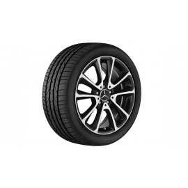 5-twin-spoke wheel, gloss black, Goodyear, UltraGrip 8 Performance MO, 245/45 R18 100V XL, Winter, Q4401414104100J2022 buy in USA