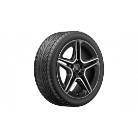 AMG 5-twin-spoke wheel, gloss black, Michelin, Pilot Alpin 5 MO1, 235/40 R18 95V XL, winter, Q440141512270G22021 buy in USA