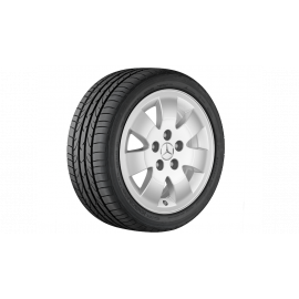 7-spoke wheel silver, Continental, ContiWinterContact TS 850, 195/65 R15 91T, Winter, Q4401811101300J2022 buy in USA