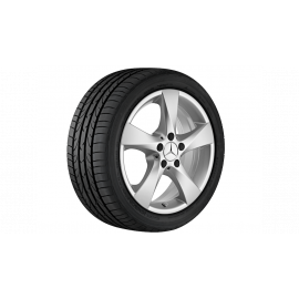 5-spoke wheel, vanadium silver, Continental, ContiWinterContact TS 830 P, 225/55 R17 101V XL, winter, Q44019111087A buy in USA