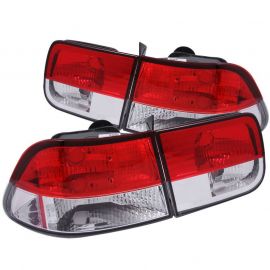 ANZO 1996-2000 Honda Civic Taillights Red/Clear buy in USA