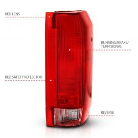 ANZO 1992-1996 Ford Bronco Taillight Red/Clear Lens (OE Replacement) buy in USA