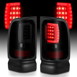 ANZO 1994-2001 Dodge Ram 1500 LED Taillights Plank Style Black w/Smoke Lens buy in USA