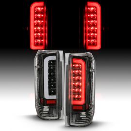 ANZO 1987-1996 Ford F-150 LED Taillights Black Housing Clear Lens (Pair) buy in USA