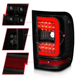 ANZO 01-11 Ford Ranger LED Taillights - Black Housing w/ Smoke Lens & Light Bar buy in USA