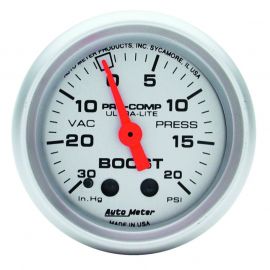 Autometer Ultra-Lite 52mm 20 PSI Mechanical Boost Gauge buy in USA