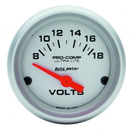 Autometer Ultra-Lite 52mm Short Sweep Electronice Voltage Gauge buy in USA